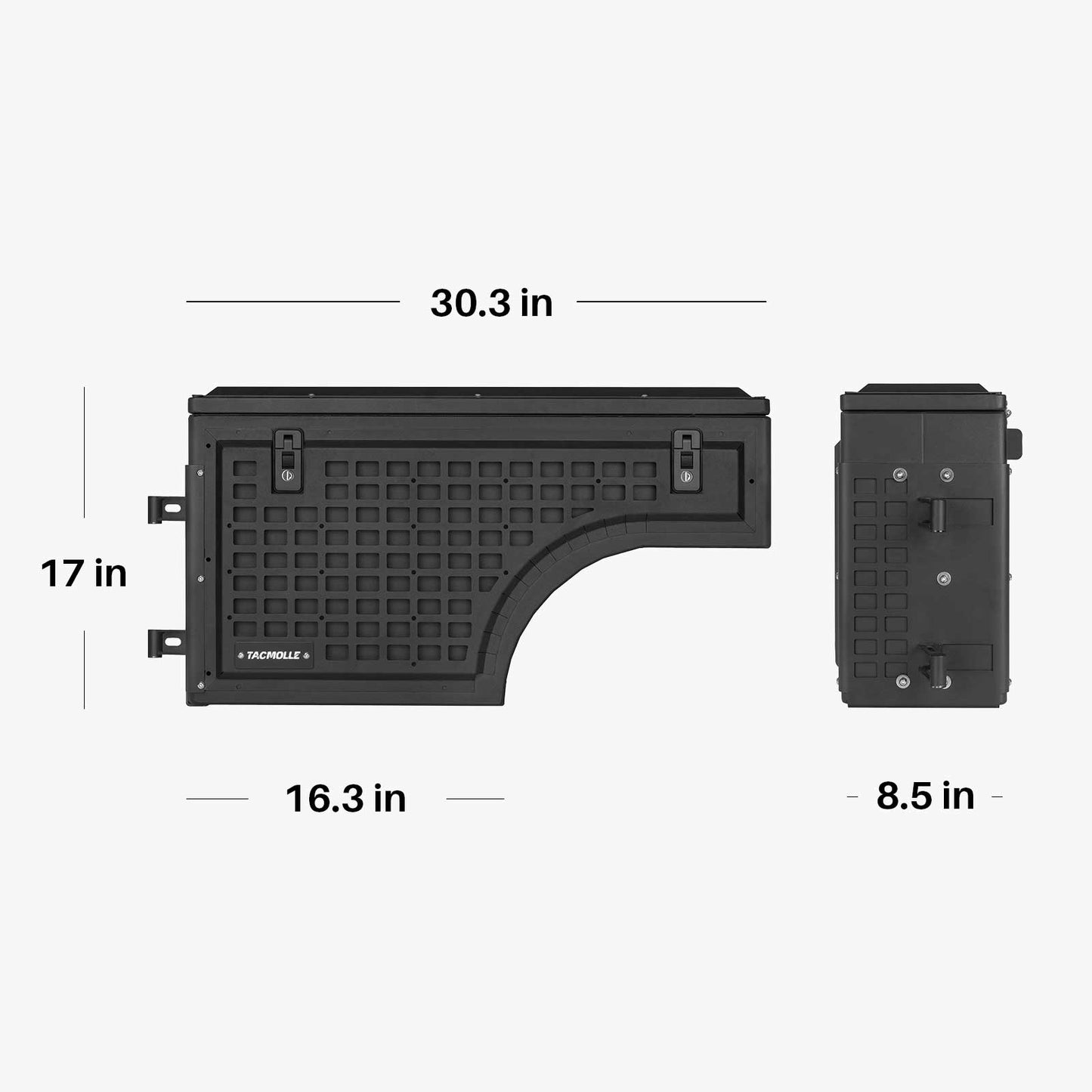 숨겨진 테이블이 있는 TACMOLLE 후면 사이드 윈도우 보관함, Jeep Wrangler JL 2018-2024에 적합