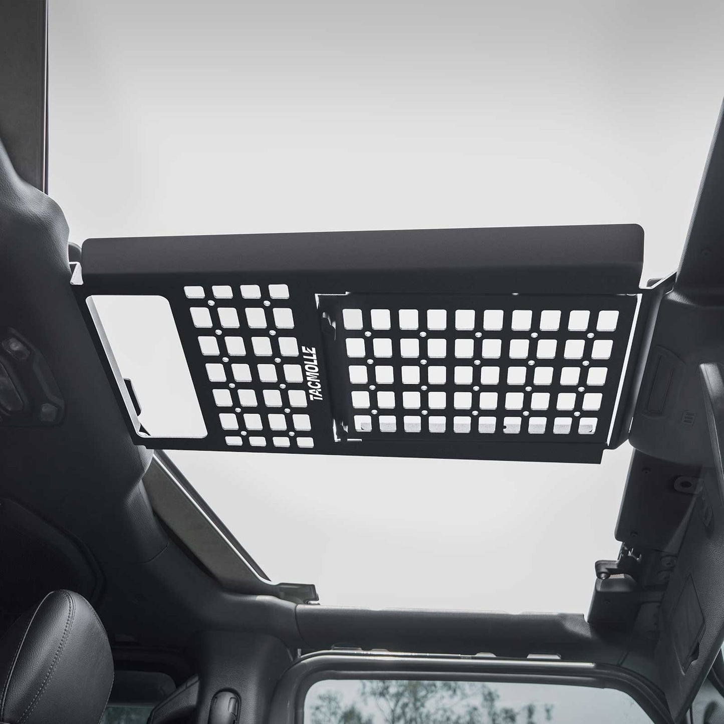 TACMOLLE Malantaŭa Flanka Fenestra Stokskatolo kun Kaŝita Tablo, Konvenas por Jeep Wrangler JL 2018-2024