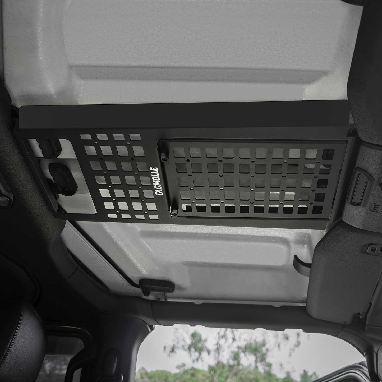 TACMOLLE Malantaŭa Flanka Fenestra Stokskatolo kun Kaŝita Tablo, Konvenas por Jeep Wrangler JL 2018-2024
