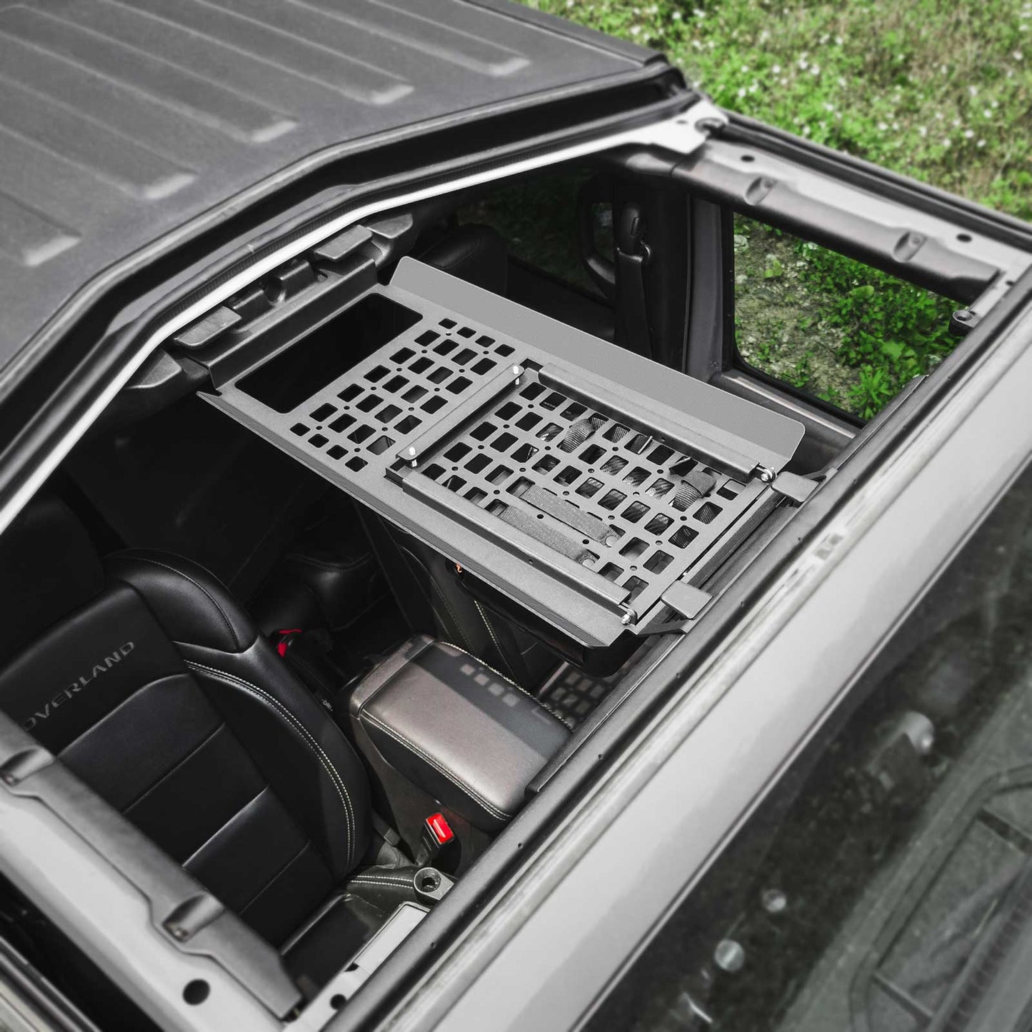 TACMOLLE Malantaŭa Flanka Fenestra Stokskatolo kun Kaŝita Tablo, Konvenas por Jeep Wrangler JL 2018-2024