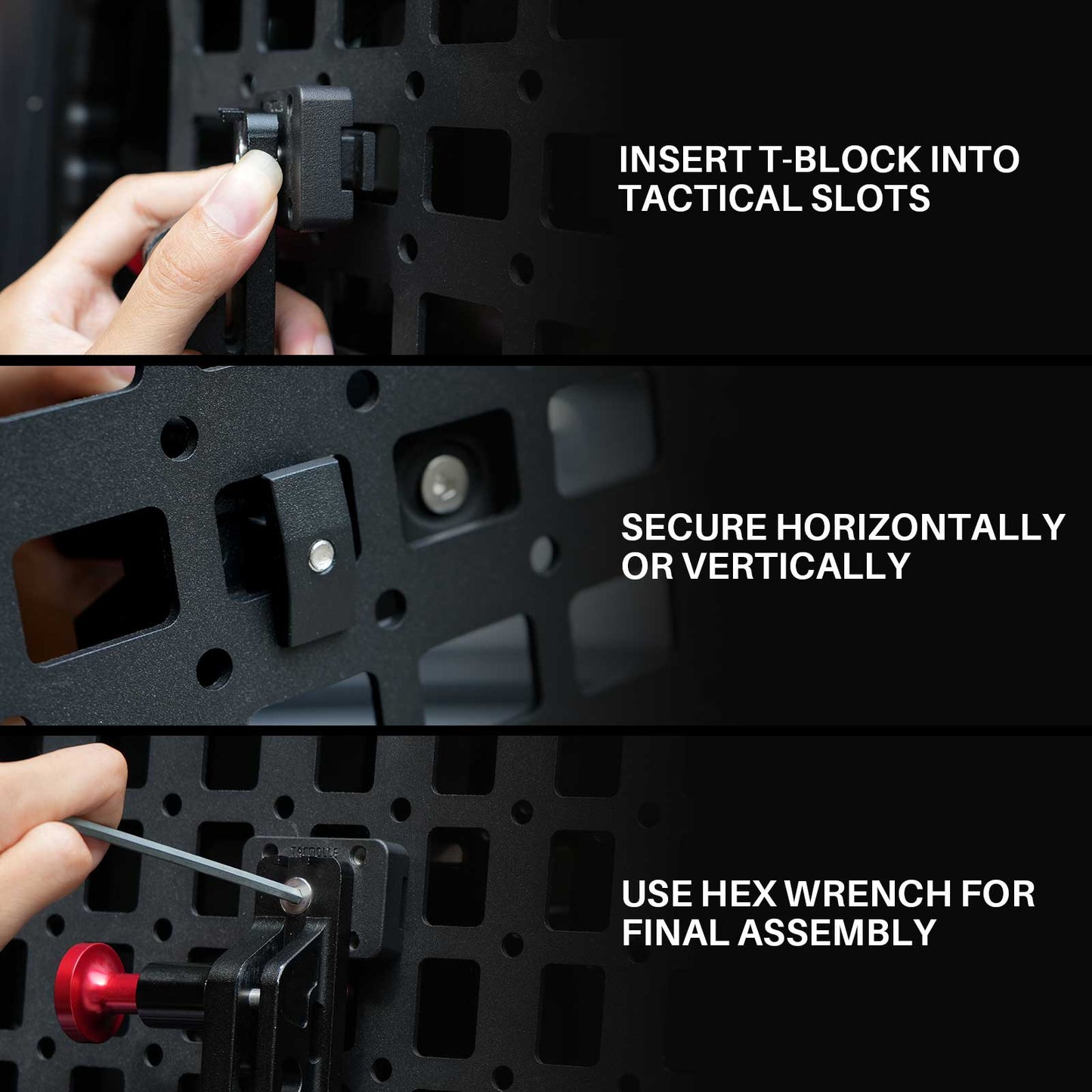 Quick Release Fire Extinguisher Mount for Tactical Rigid MOLLE Panel