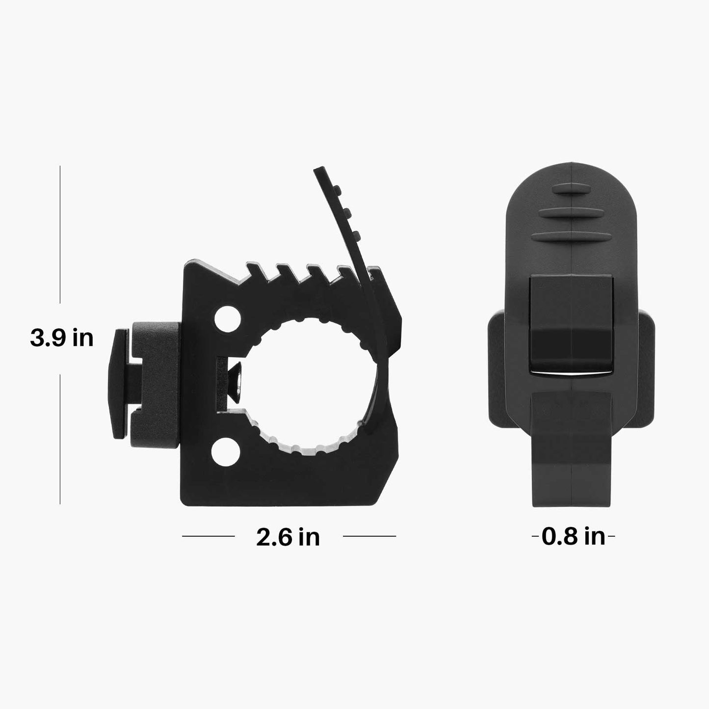 Quick Release Rubber Clamp for MOLLE Panel, 2-Pack
