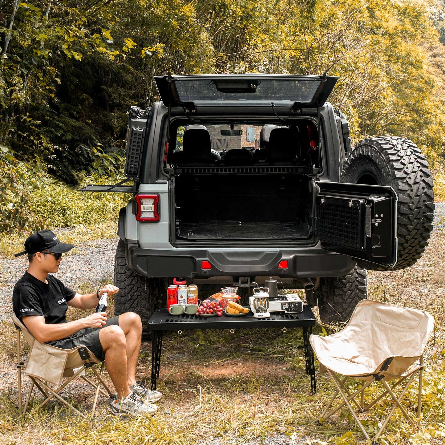 Rear Trunk Cargo Rack for Jeep Wrangler JLU 2018-2023