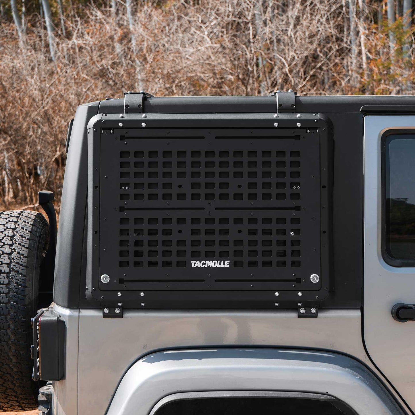 Rear Side Window MOLLE Panel for Jeep Wrangler JK 2007-2018, 2-Pack