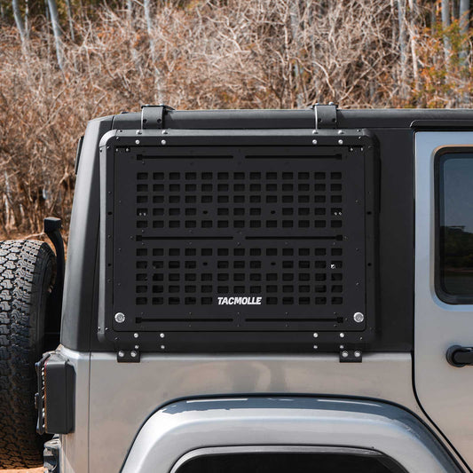 Rear Side Window MOLLE Panel for Jeep Wrangler JK 2007-2018, 2-Pack
