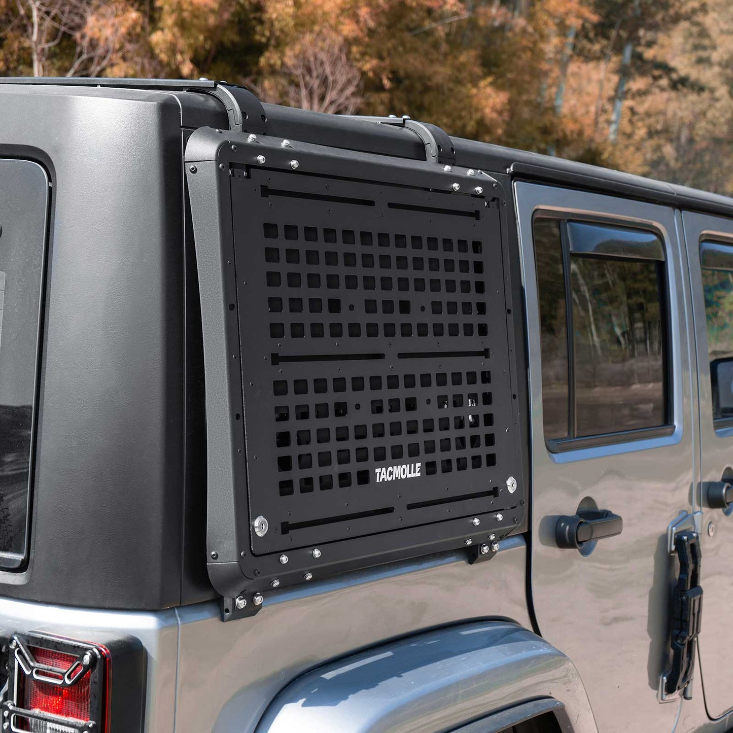 Rear Side Window MOLLE Panel for Jeep Wrangler JK 2007-2018, 2-Pack