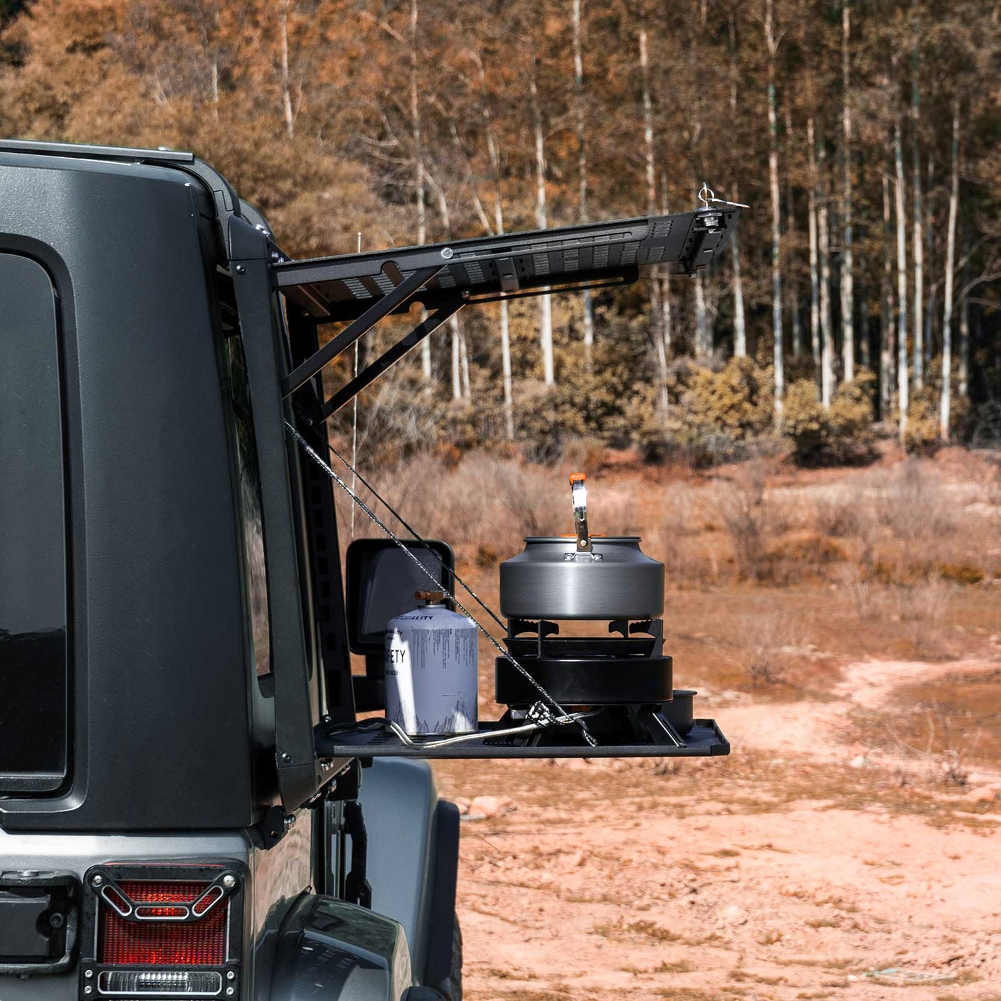 Rear Side Window MOLLE Panel for Jeep Wrangler JK 2007-2018, 2-Pack