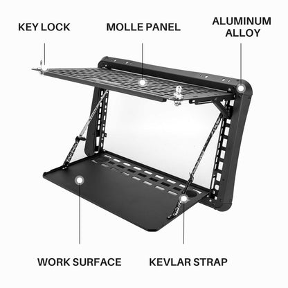 Rear Side Window MOLLE Panel for Jeep Wrangler JK 2007-2018, 2-Pack