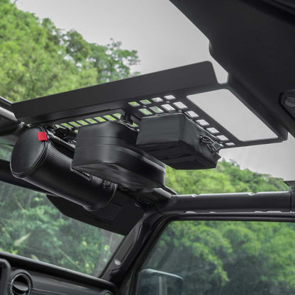 TACMOLLE Malantaŭa Flanka Fenestra Stokskatolo kun Kaŝita Tablo, Konvenas por Jeep Wrangler JL 2018-2024