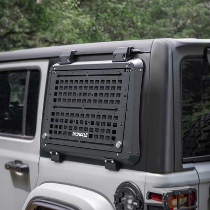 숨겨진 테이블이 있는 TACMOLLE 후면 사이드 윈도우 보관함, Jeep Wrangler JL 2018-2024에 적합