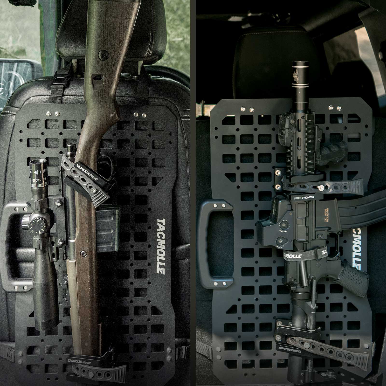 TACMOLLE Gun Rack for Tactical Rigid MOLLE Panel, 2-Pack