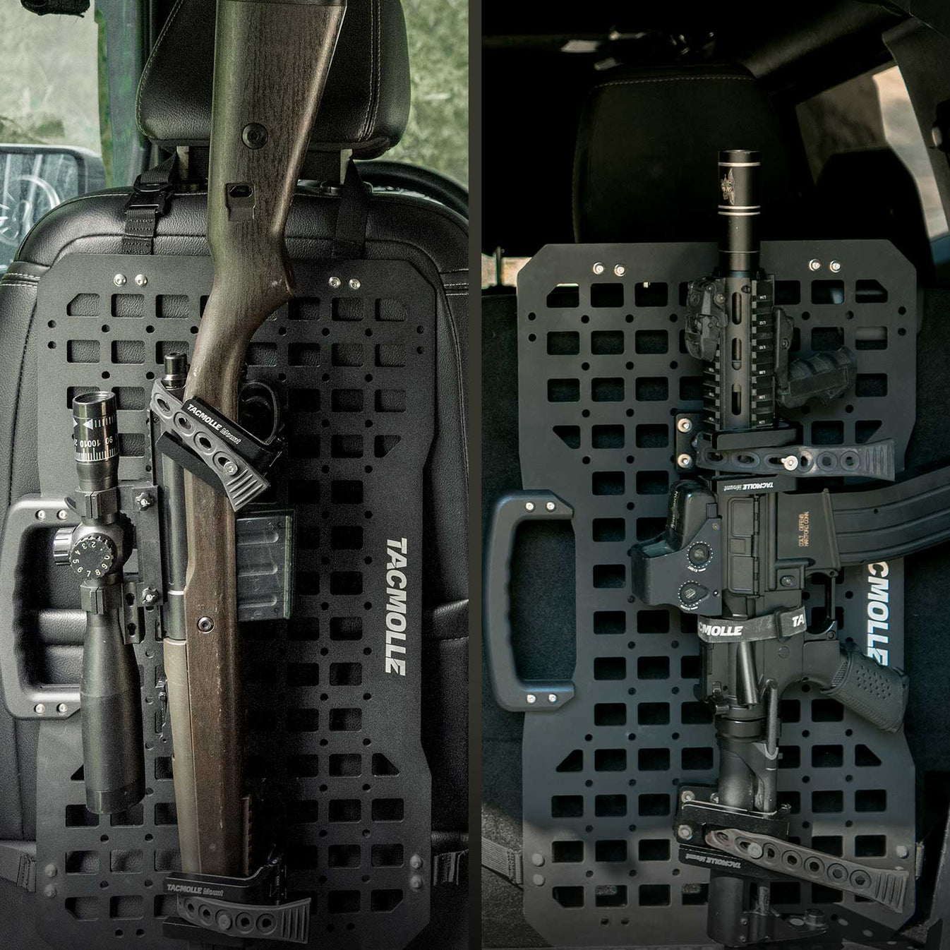 TACMOLLE Gun Rack for Tactical Rigid MOLLE Panel, 2-Pack