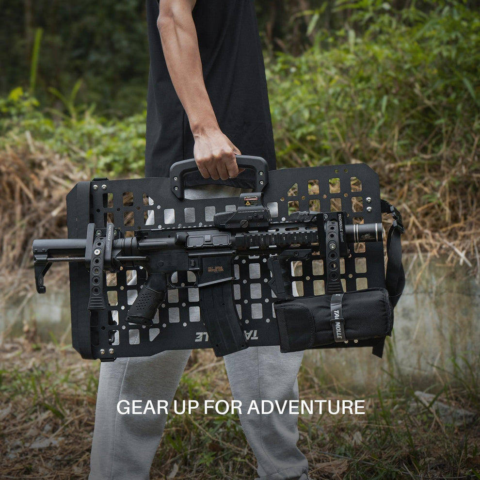 TACMOLLE Gun Rack for Tactical Rigid MOLLE Panel, 2-Pack