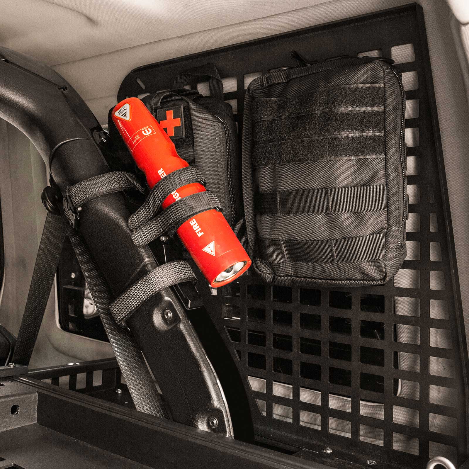 Tailgate Molle Panels For Jeep Wrangler JL 2018-2025,Steel Rear Door Cargo Storage Molle Panel Organizer Racks