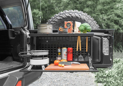 TACMOLLE Malantaŭa Flanka Fenestra Stokskatolo kun Kaŝita Tablo, Konvenas por Jeep Wrangler JL 2018-2024