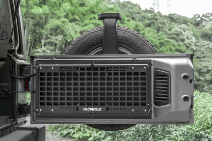 TACMOLLE Malantaŭa Flanka Fenestra Stokskatolo kun Kaŝita Tablo, Konvenas por Jeep Wrangler JL 2018-2024