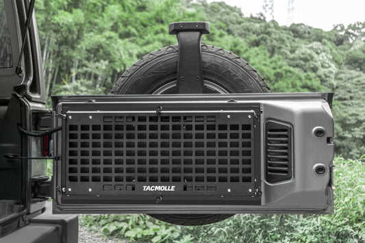 Tailgate Storage Box with Concealed Table for Jeep Wrangler JK JL 2007–2024