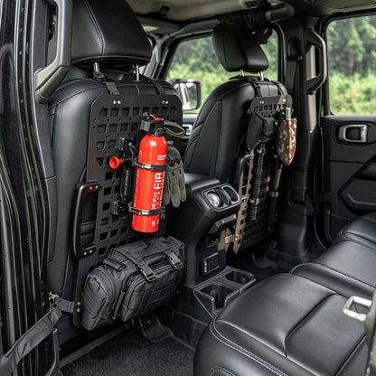 Portable Tactical Rigid MOLLE Panel, Seat Back Organizer for Vehicle