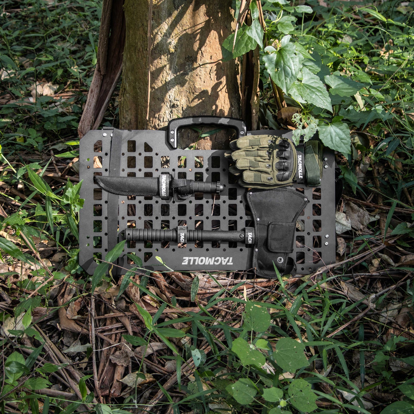 Portable Tactical Rigid MOLLE Panel, Seat Back Organizer for Vehicle