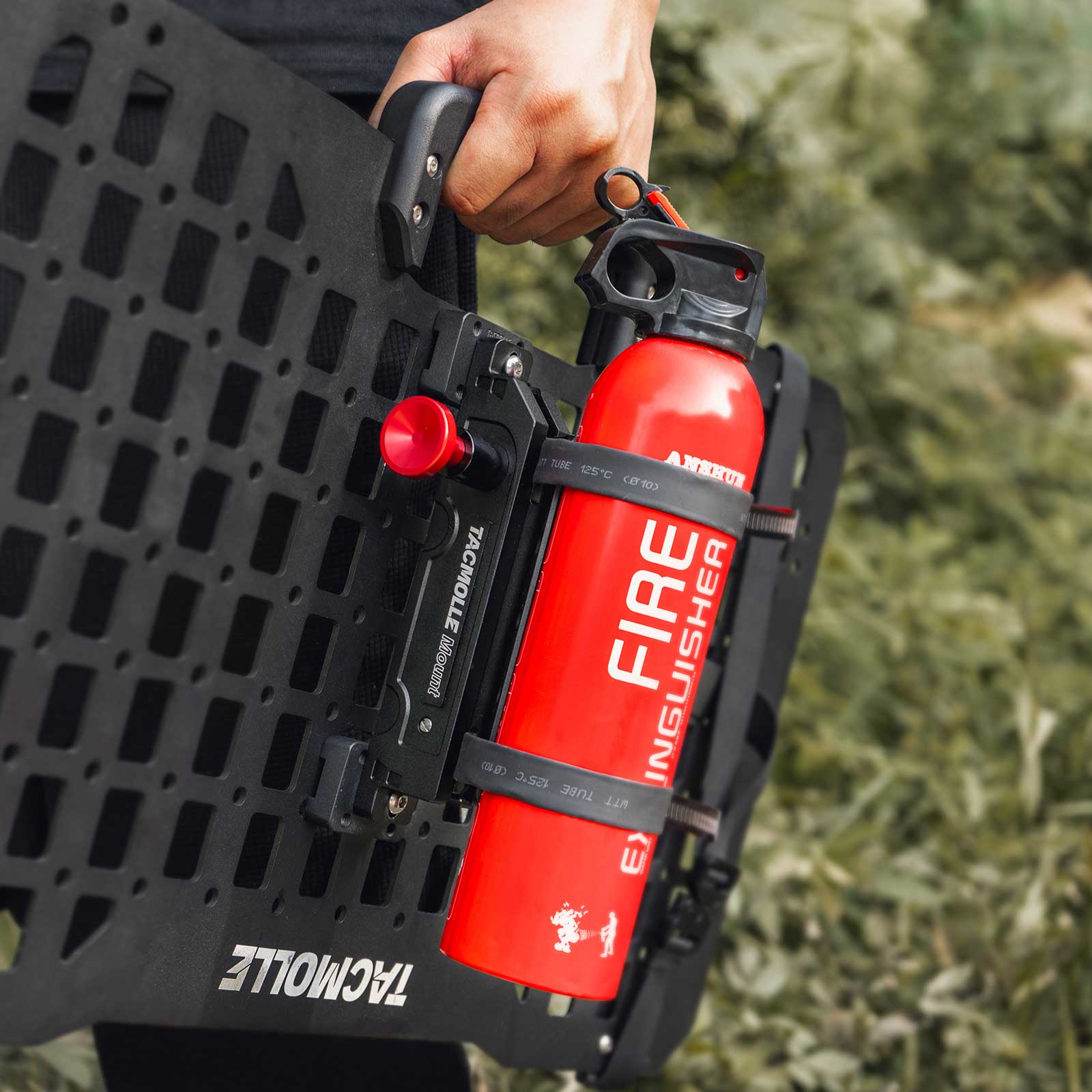 Mounting bracket base for fire extinguisher bracket 2