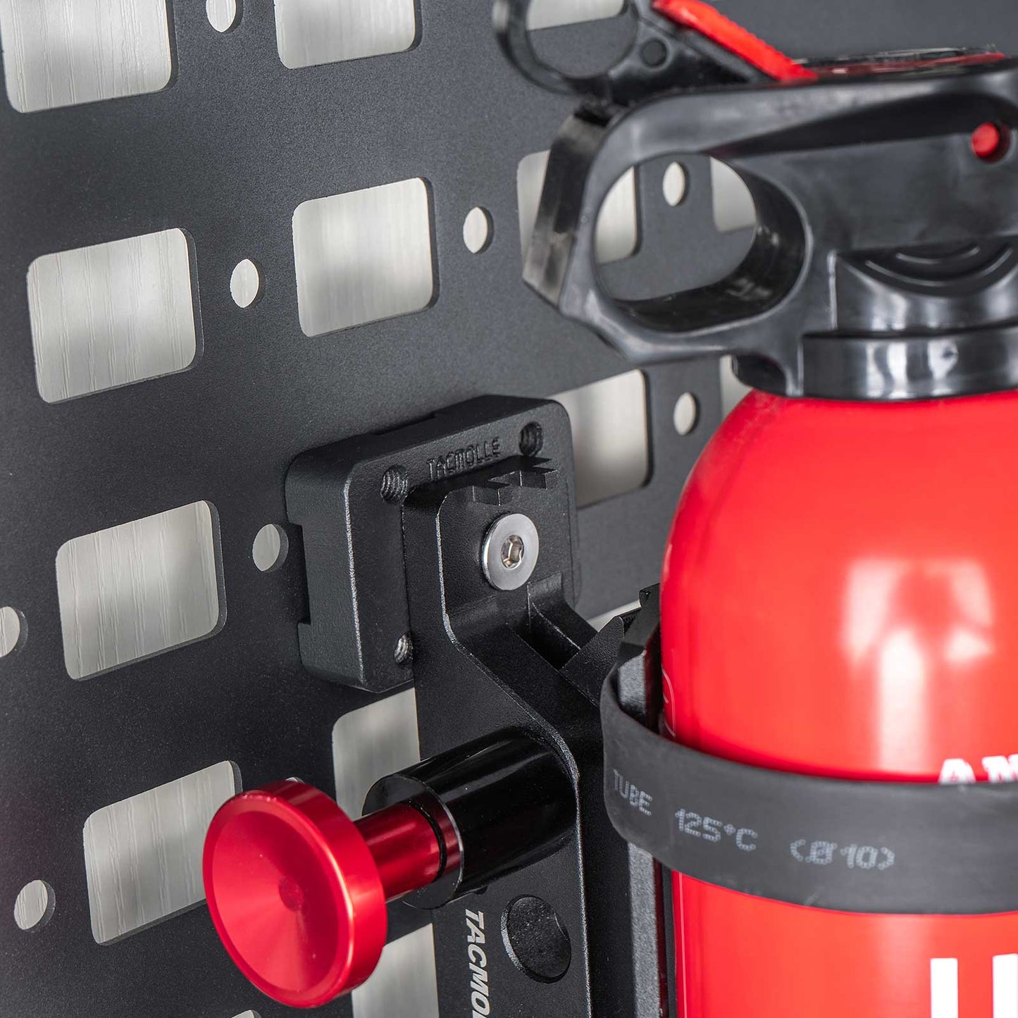 Mounting bracket base for fire extinguisher bracket