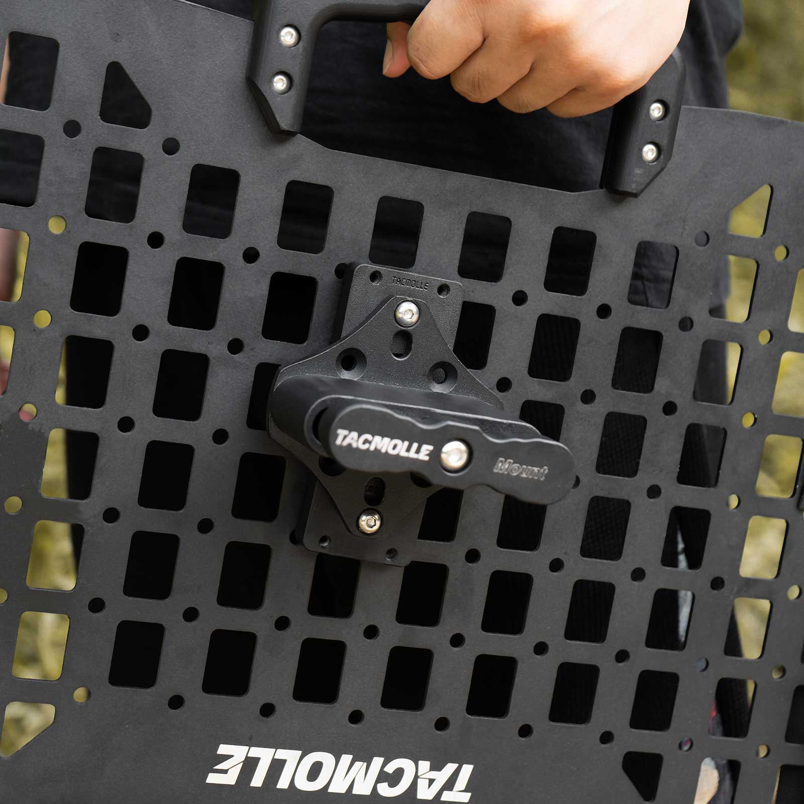 Mounting bracket base for gas can bracket