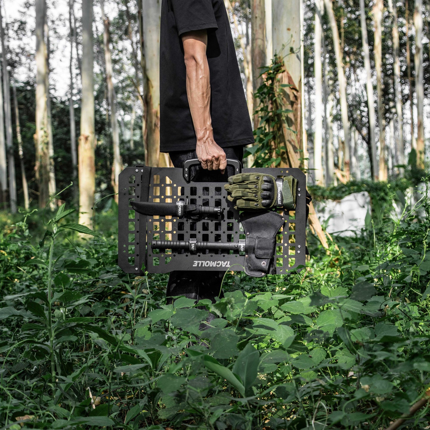 Portable Tactical Rigid MOLLE Panel, Seat Back Organizer for Vehicle