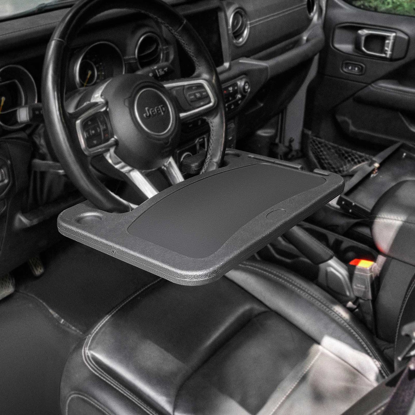 Tactical Seat Organizer with Tray & Steering Wheel Tray for Vehicle