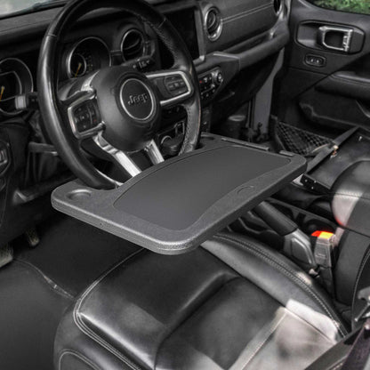 Tactical Seat Organizer with Tray & Steering Wheel Tray for Vehicle