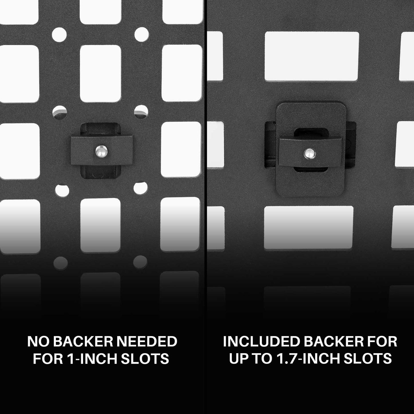 MOLLE panel mount base backer