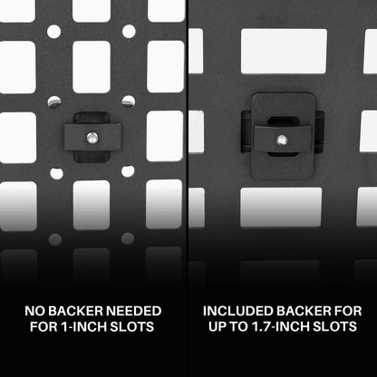 MOLLE panel mount base backer